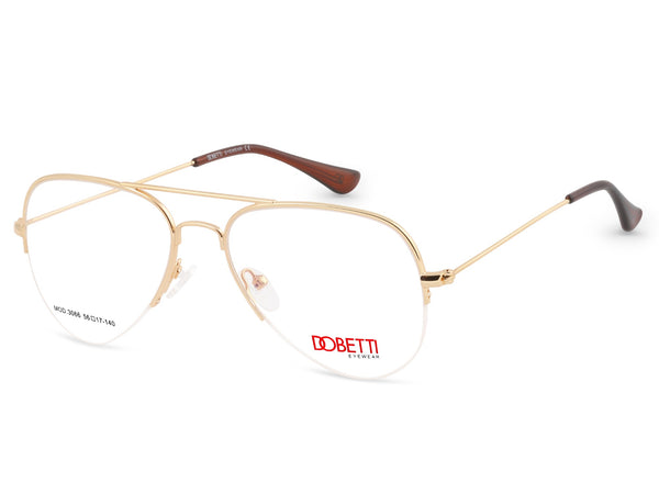 DOBETTI DB-3066 Aviator Half Rim Frames UNISEX