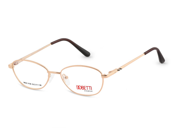 DOBETTI 3106 Oval Full Rim Metal Frames – Unisex