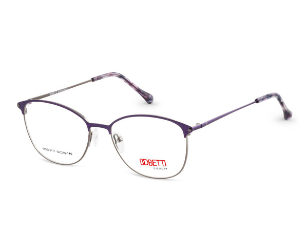 DOBETTI 3111 Soft Cat-Eye Full Rim Metal Frames – Women