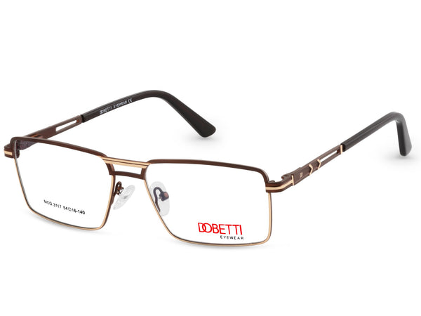 DOBETTI 3117 Rectangle Full Rim Metal Frames – Men