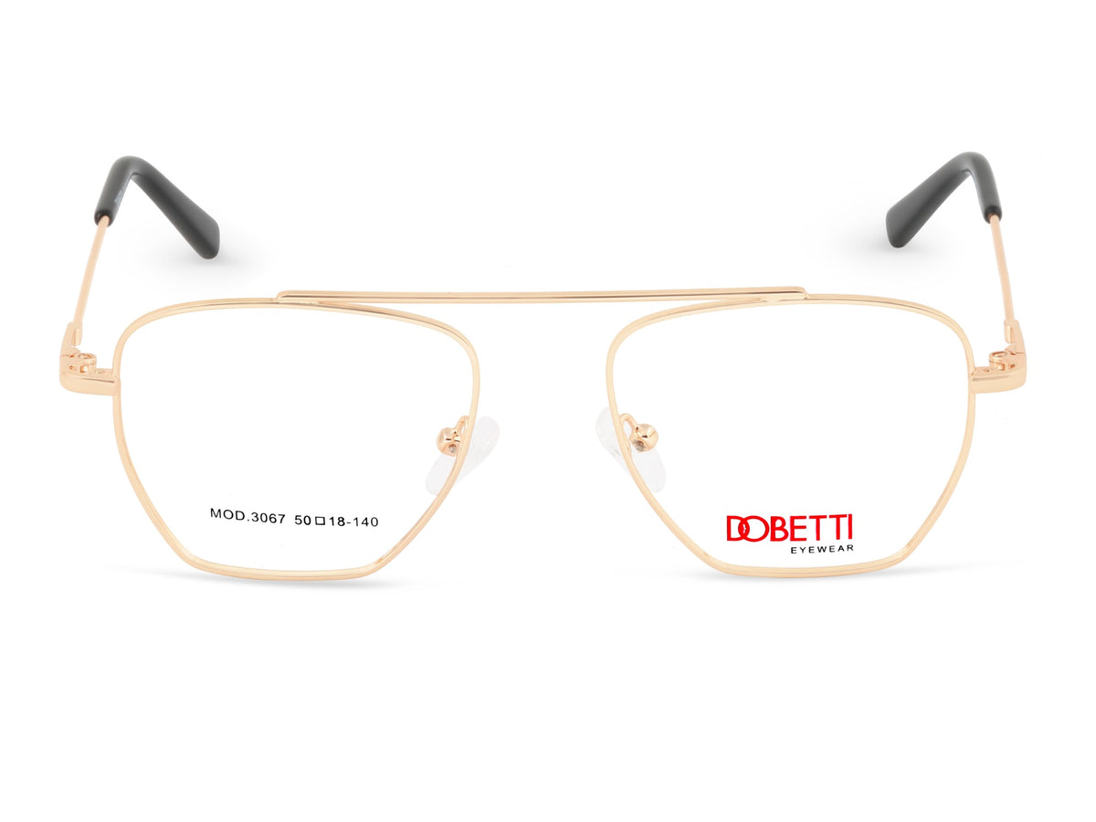 DOBETTI DB-3067 Geometric Aviator Full Rim Frames UNISEX