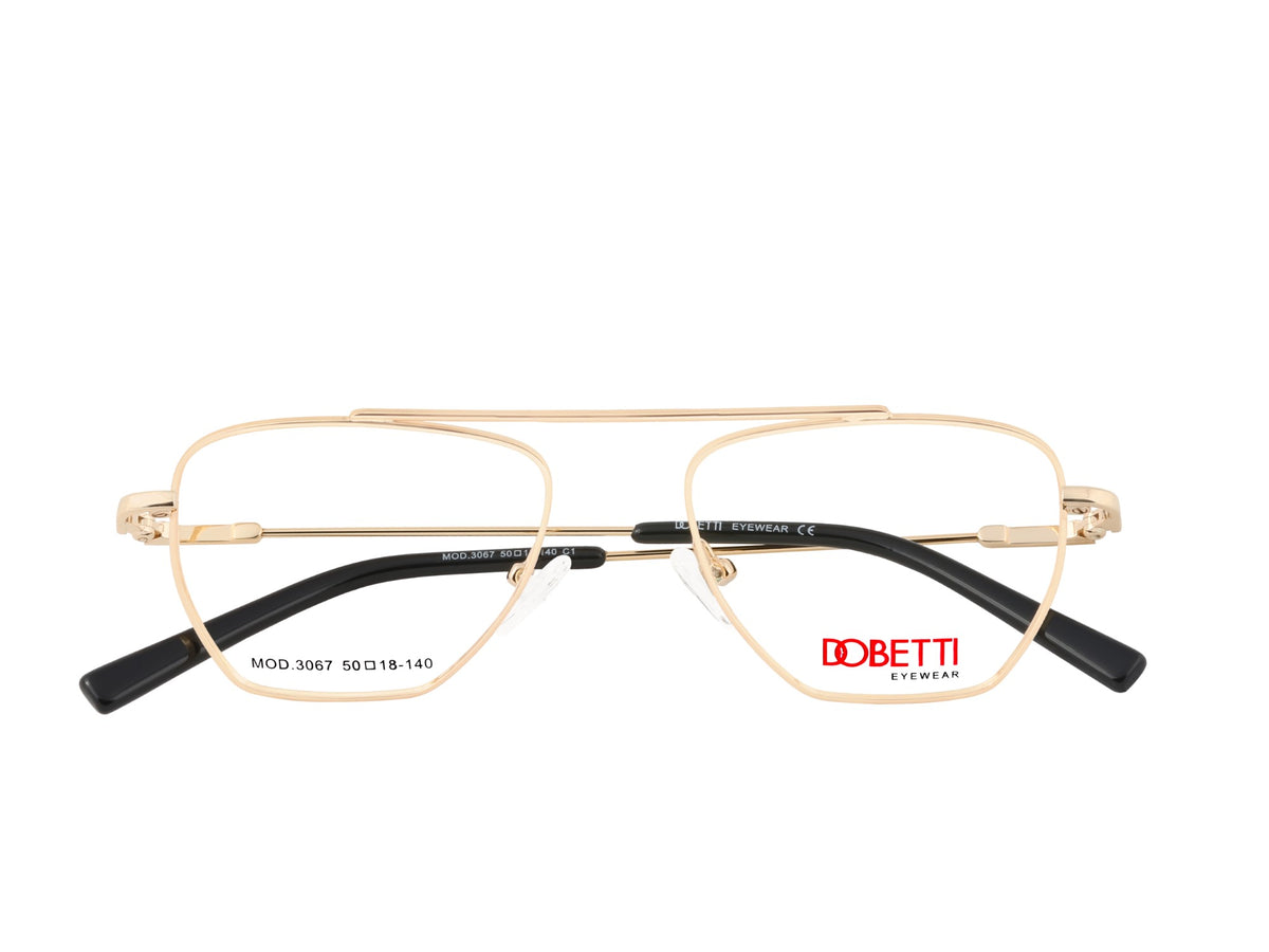DOBETTI DB-3067 Geometric Aviator Full Rim Frames UNISEX