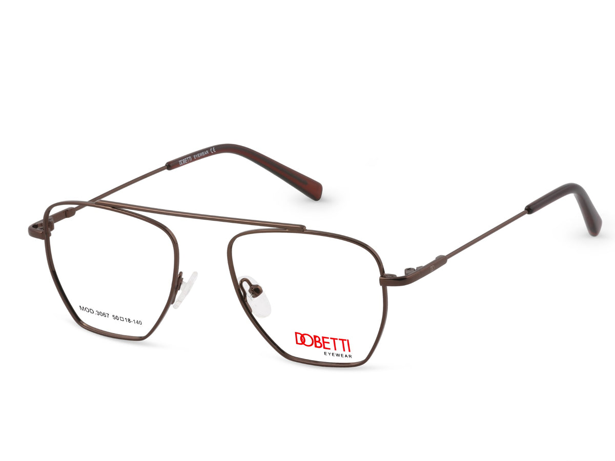 DOBETTI DB-3067 Geometric Aviator Full Rim Frames UNISEX