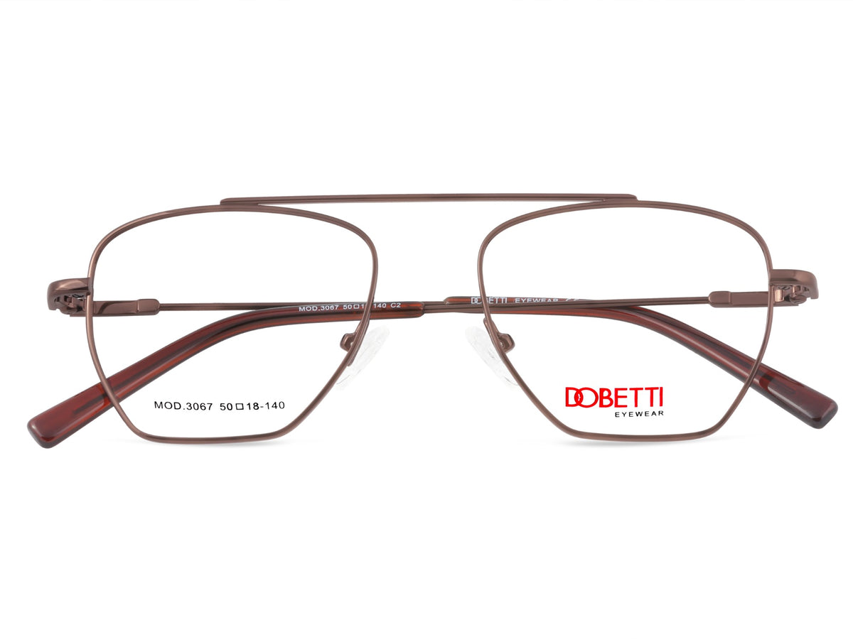 DOBETTI DB-3067 Geometric Aviator Full Rim Frames UNISEX