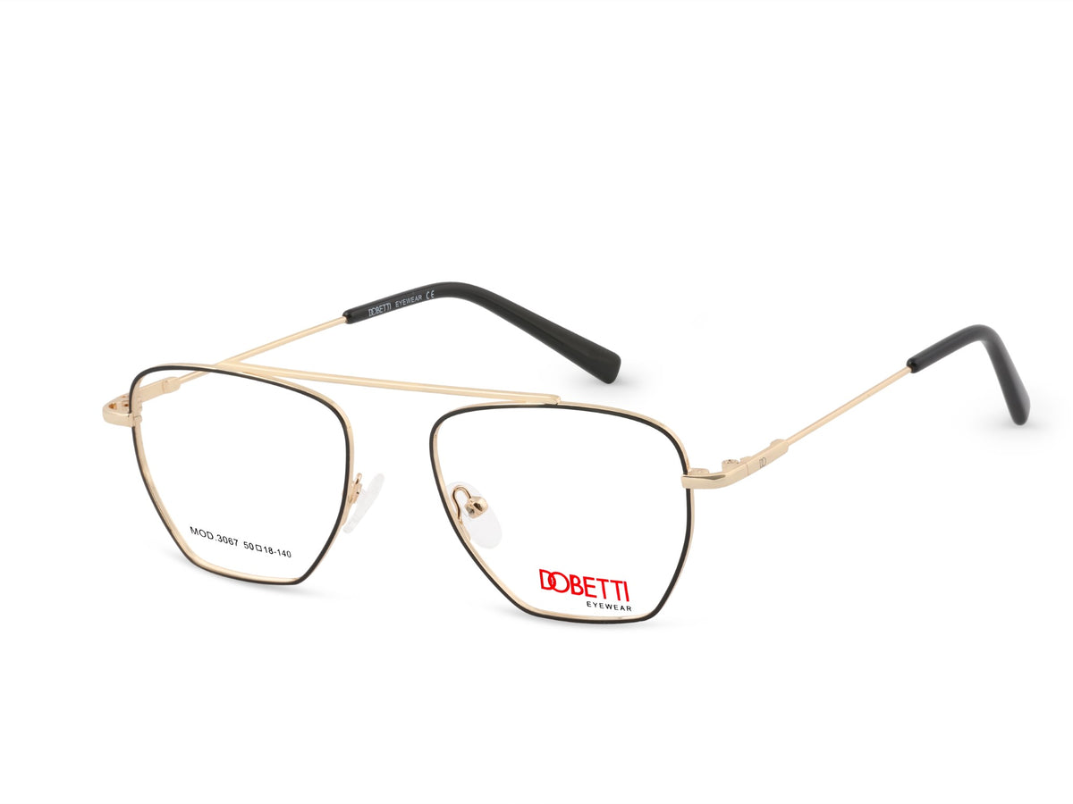 DOBETTI DB-3067 Geometric Aviator Full Rim Frames UNISEX