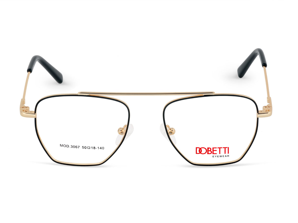 DOBETTI DB-3067 Geometric Aviator Full Rim Frames UNISEX