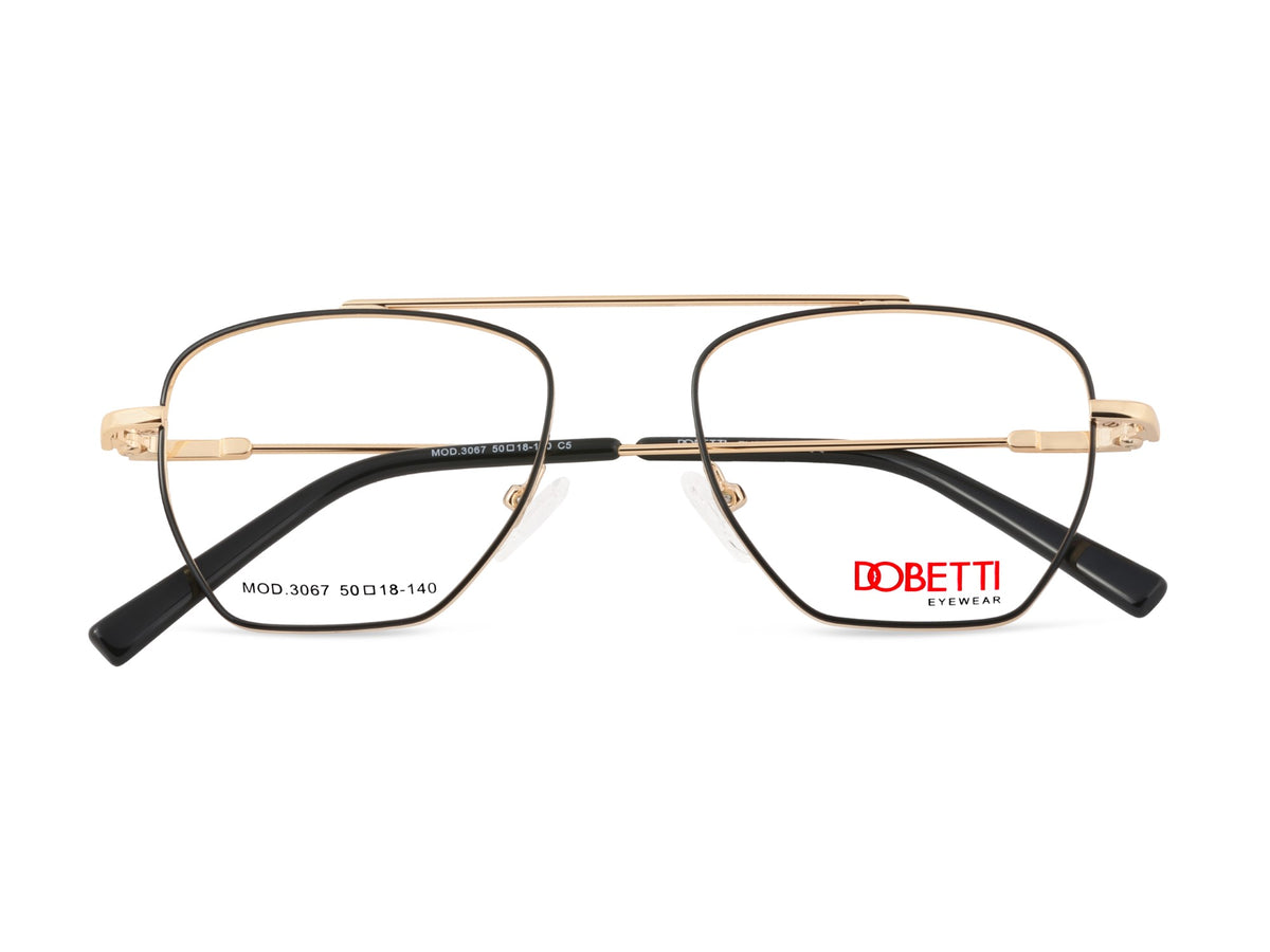 DOBETTI DB-3067 Geometric Aviator Full Rim Frames UNISEX