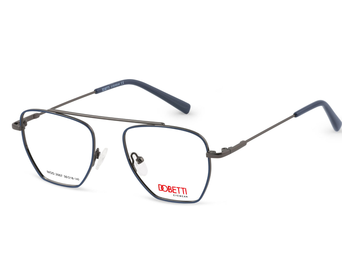 DOBETTI DB-3067 Geometric Aviator Full Rim Frames UNISEX