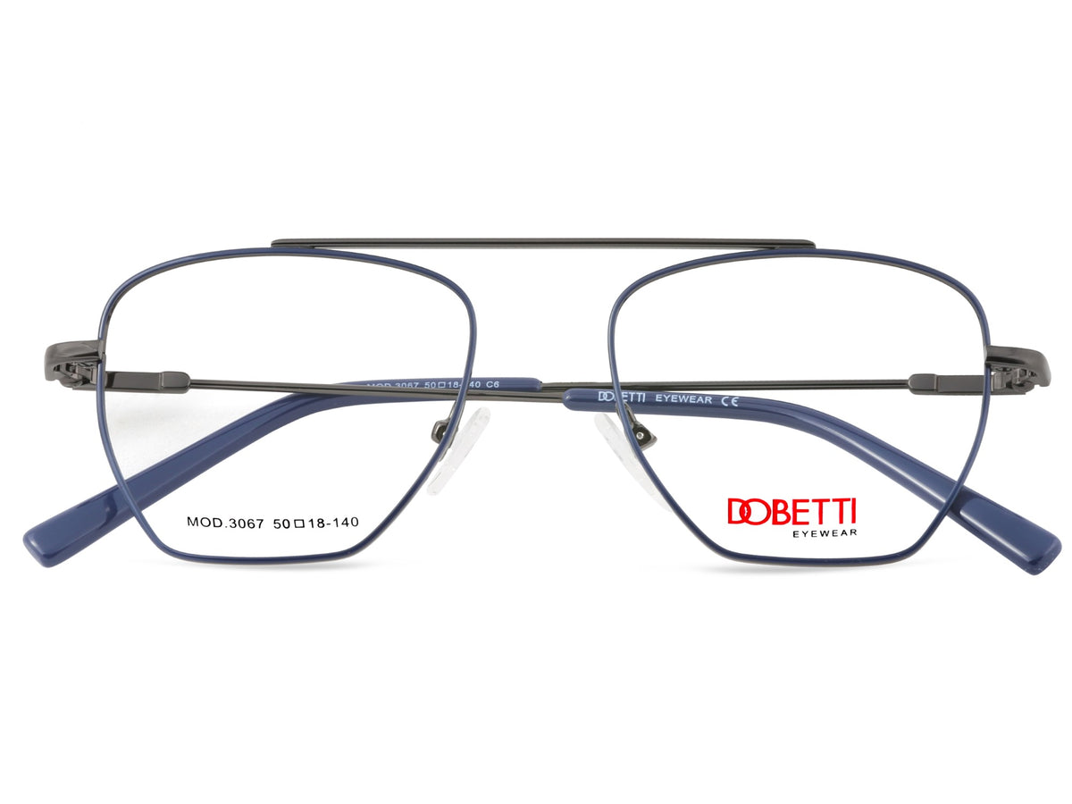 DOBETTI DB-3067 Geometric Aviator Full Rim Frames UNISEX