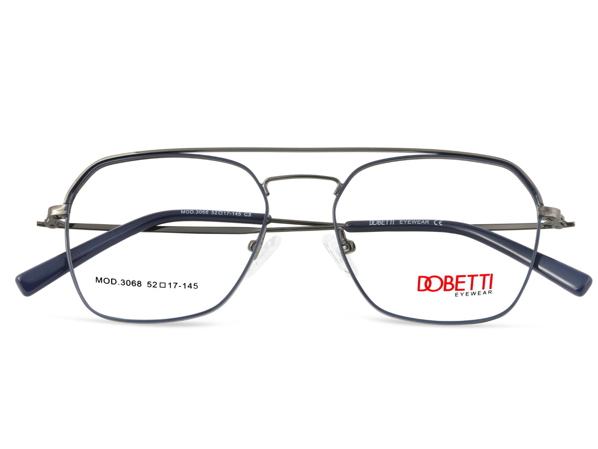 Gunmetal Grey & Navy Blue