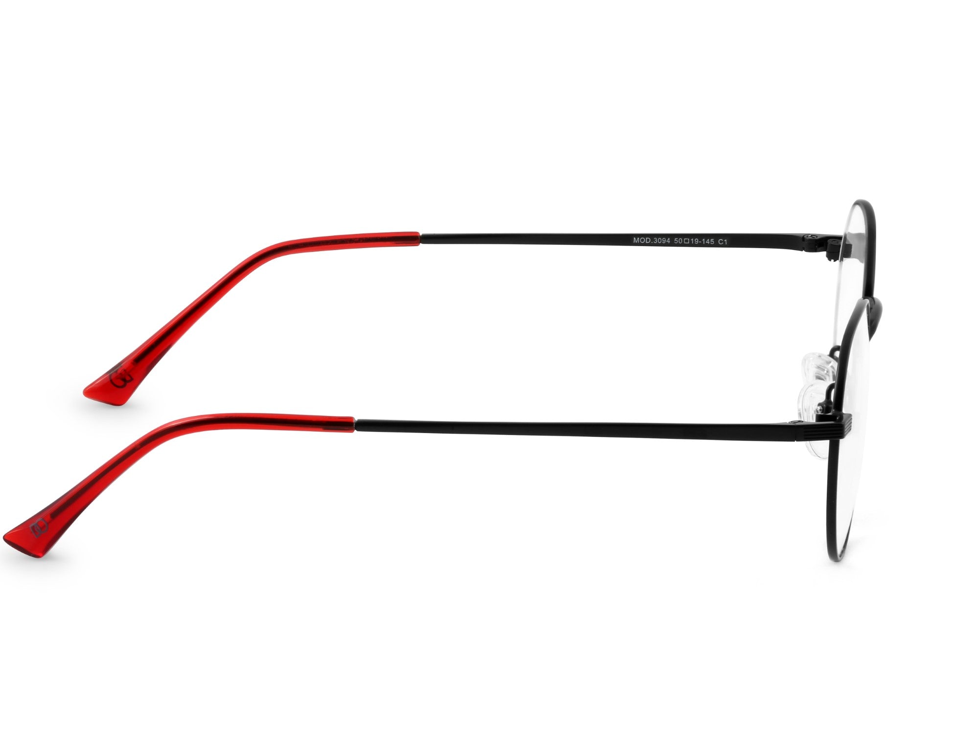 Matte Black & Red Dual-Tone