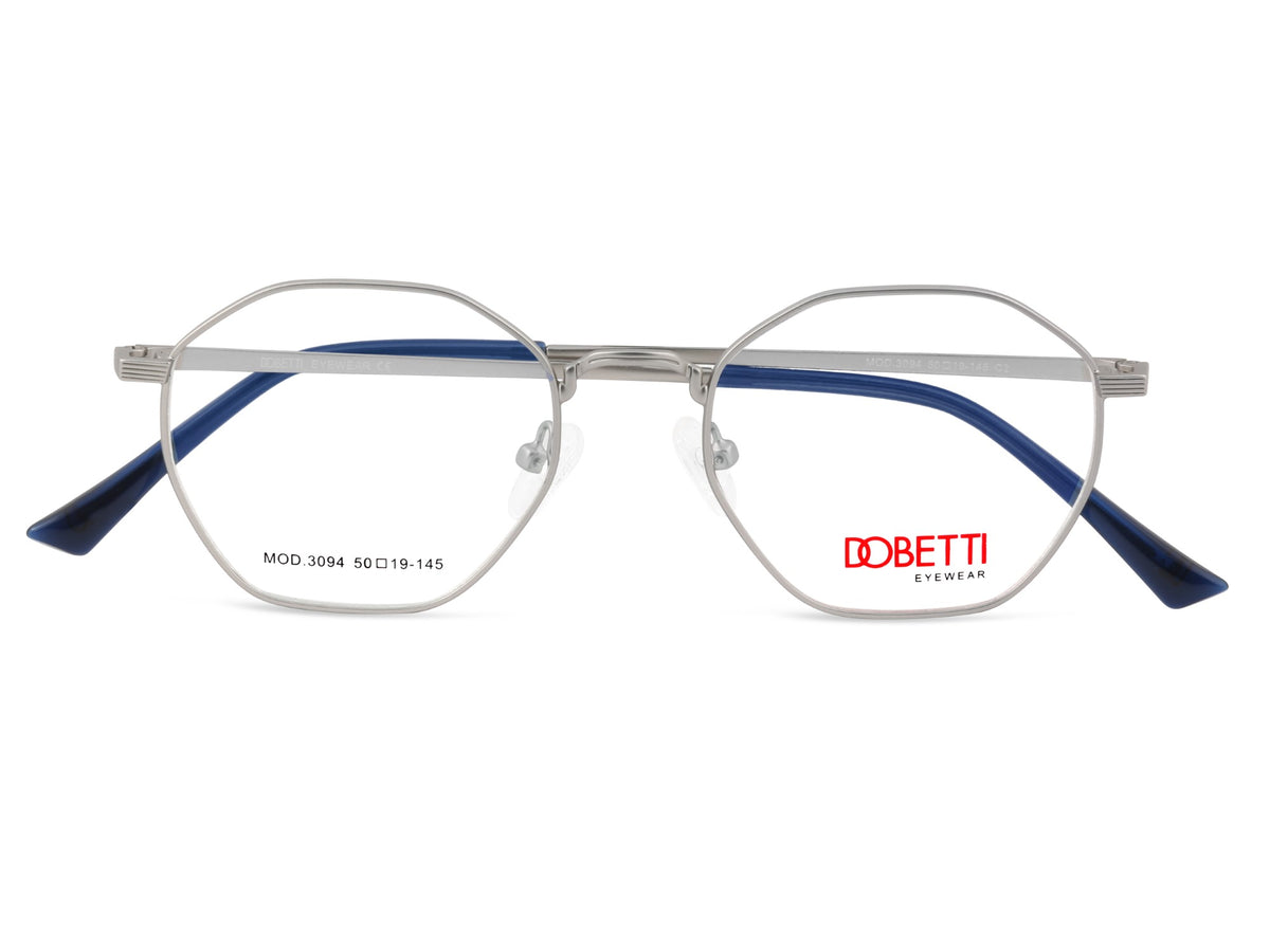 Silver & Blue Dual-Tone
