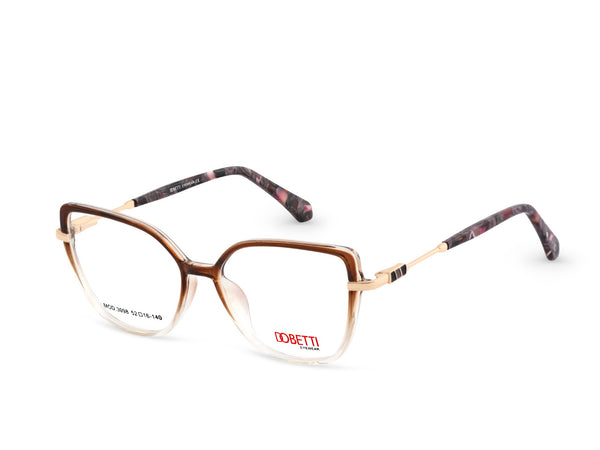DOBETTI 3098 Geometric Cat-Eye Full Rim Acetate Frames – Women