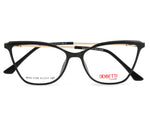Glossy Black with Gold Temples