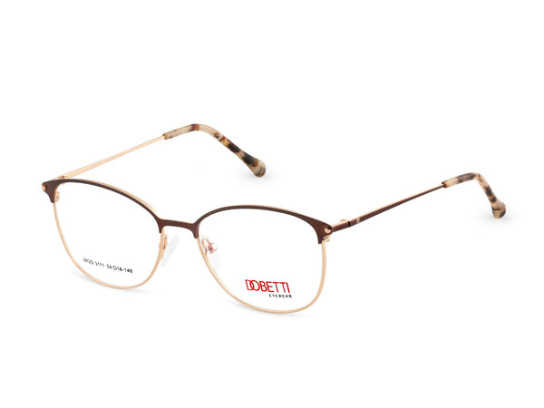 DOBETTI 3111 Soft Cat-Eye Full Rim Metal Frames – Women