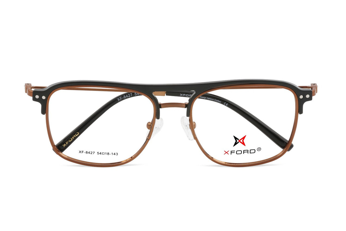 BROWN WITH BLACK