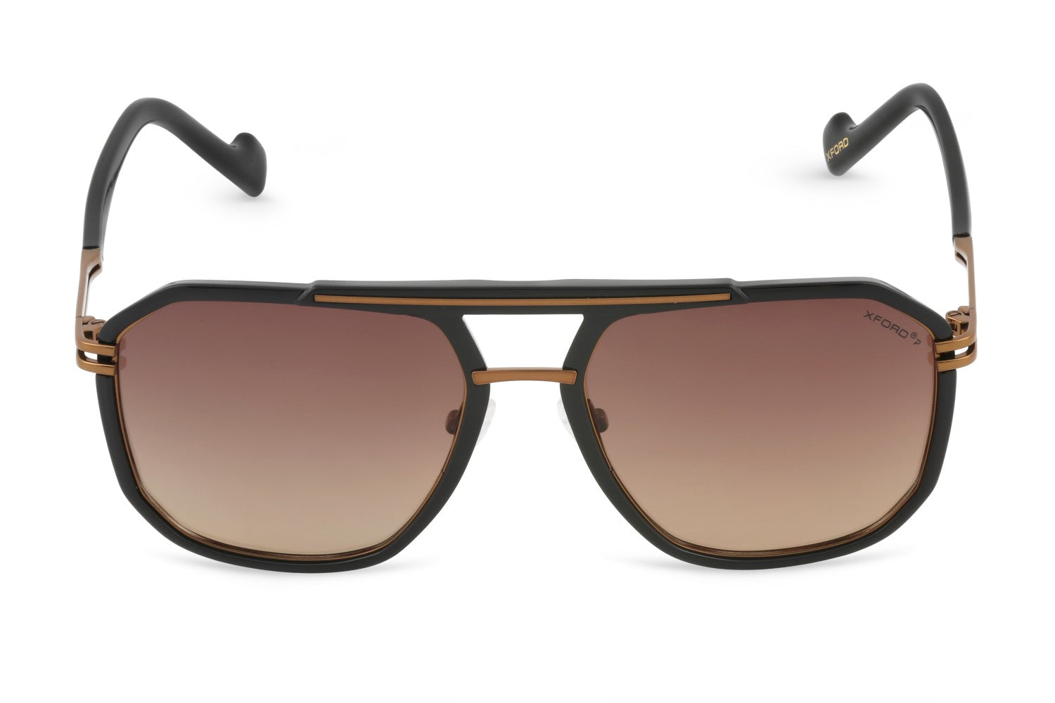 BLACK WITH BROWN