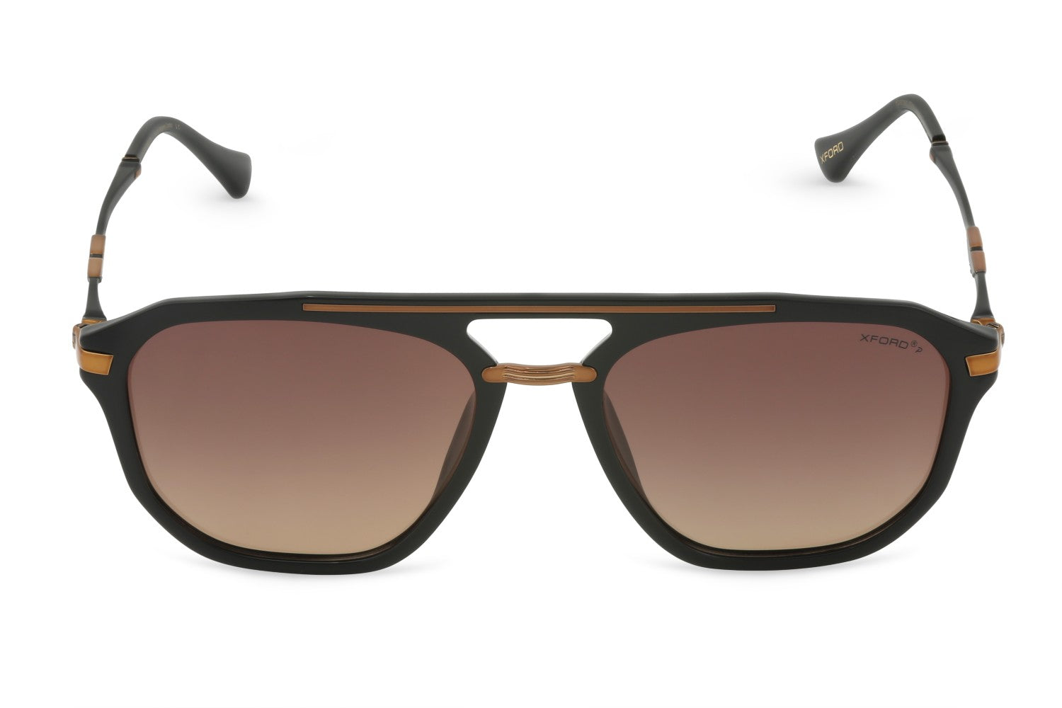 BLACK WITH BROWN