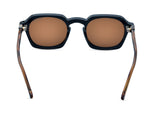 Matte BLACK with Wood Brown Temples