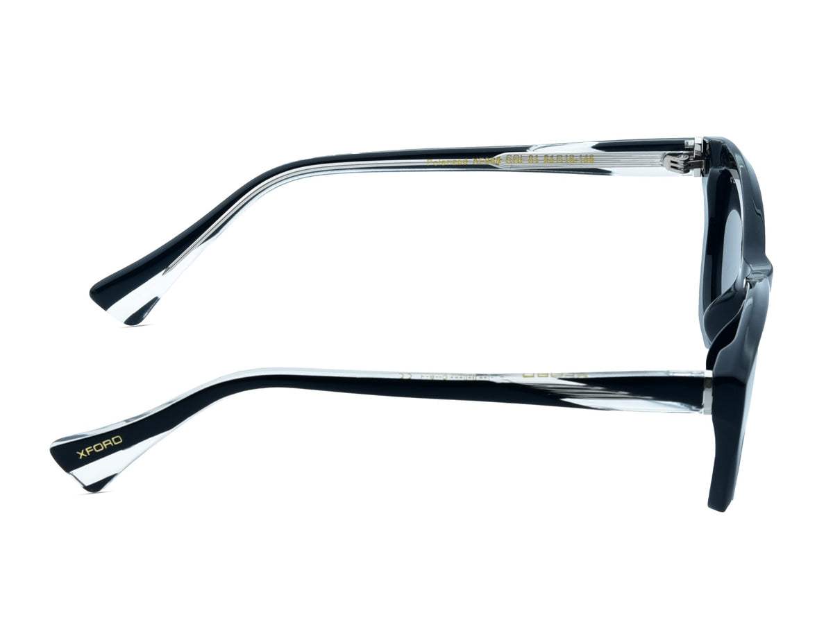 Matte Black with Crystal Clear Temples
