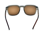 Transparent Grey with Brown Temples