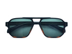 Matte Black with Gradient Tortoiseshell Bottom	