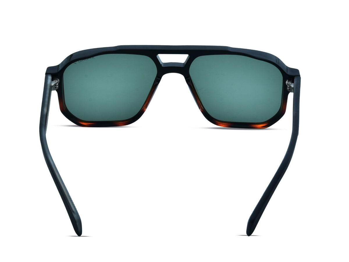 Matte Black with Gradient Tortoiseshell Bottom	