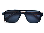 Glossy Black with Transparent Amber Brown	