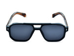 Glossy Black with Transparent Amber Brown	