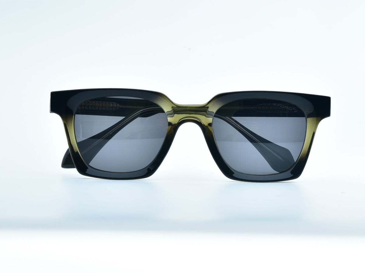 Matte Black with Gradient Olive Green	
