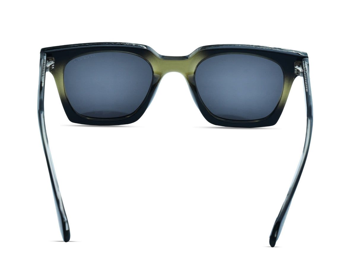 Matte Black with Gradient Olive Green	