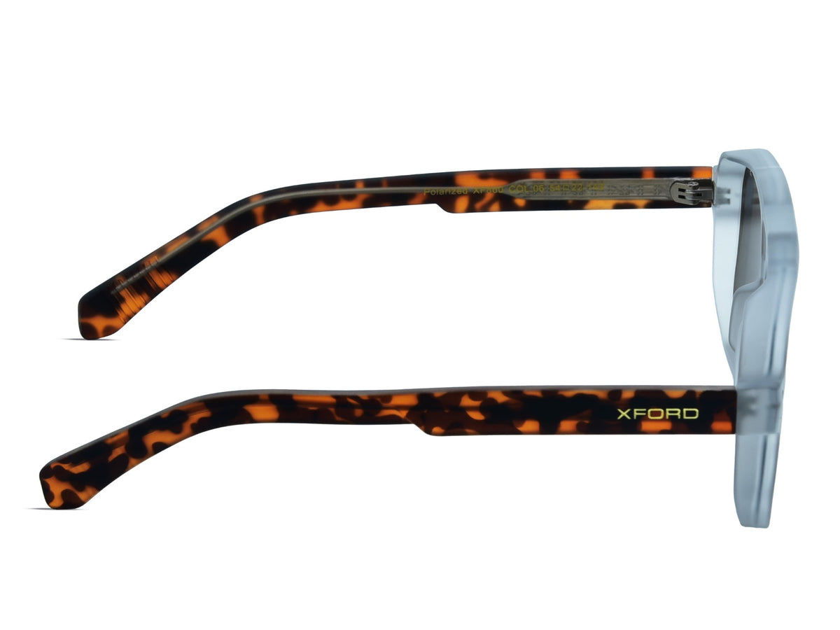 Frosted Clear with Glossy Tortoiseshell	