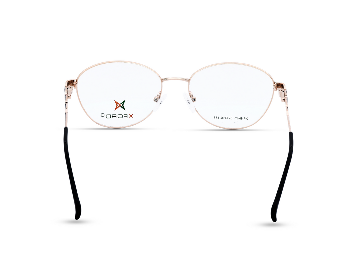 Rose Gold with Black Temples