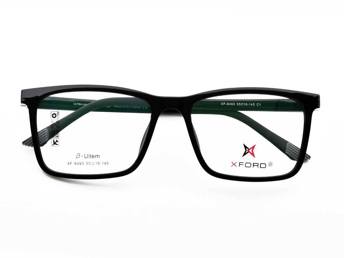 Matte Black With Black Clip-On Lens