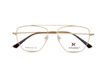 Gold Frame with Black Clip-On