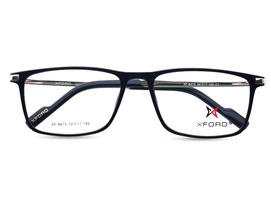 Glossy Black with Polished Gold Temples