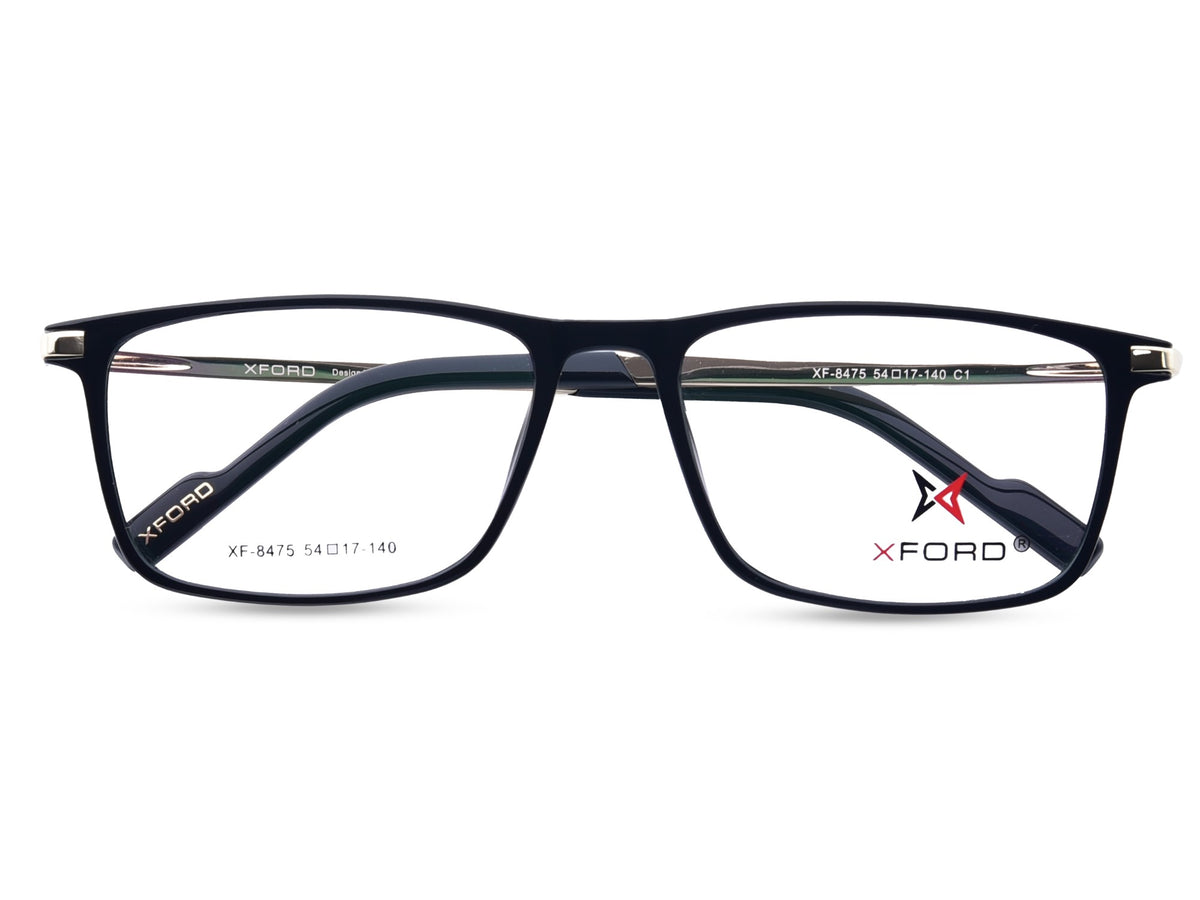 Glossy Black with Polished Gold Temples