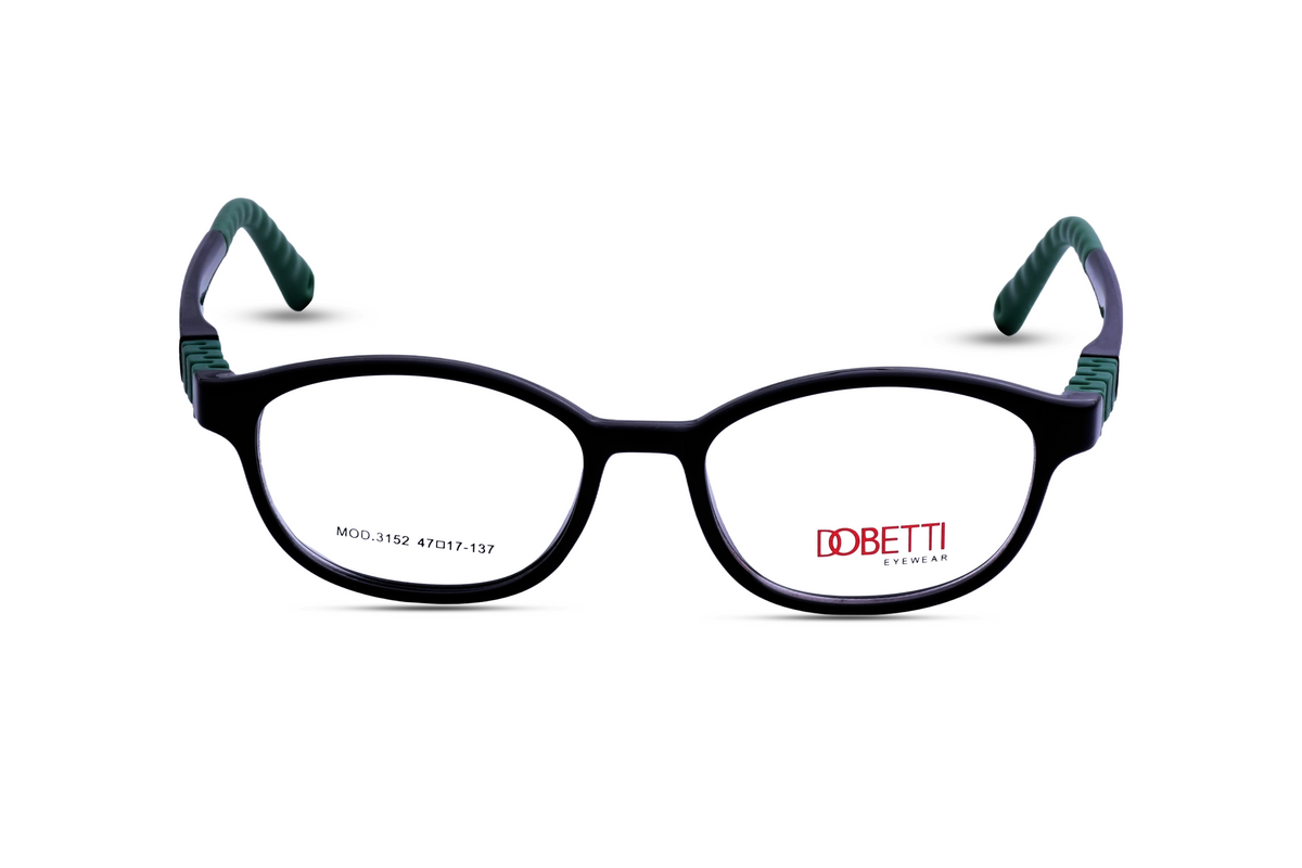 SHINE Black Front with Green Temples