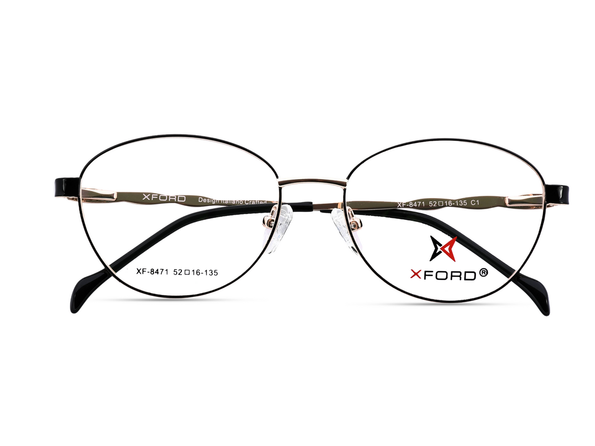 Rose Gold with Black Temples