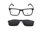 Matte Black With Black Clip-On Lens