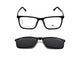 Matte Black With Black Clip-On Lens