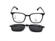 Glossy Black with Black Clip-On