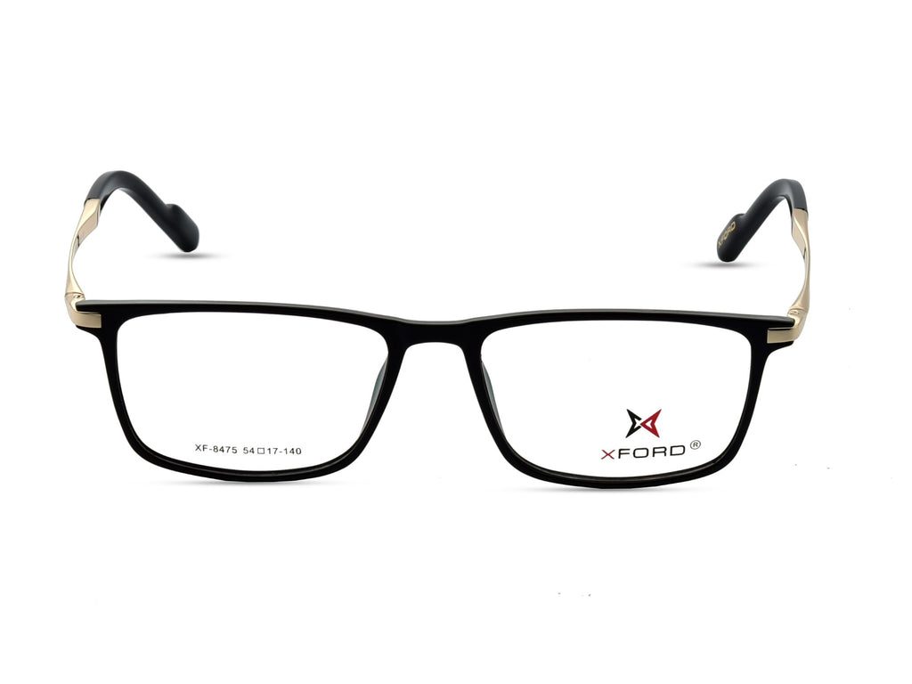 Glossy Black with Polished Gold Temples