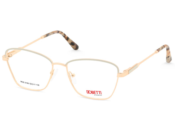 DOBETTI 3108 Geometric Cat-Eye Full Rim Frames – Women