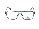 Black with Silver Temples