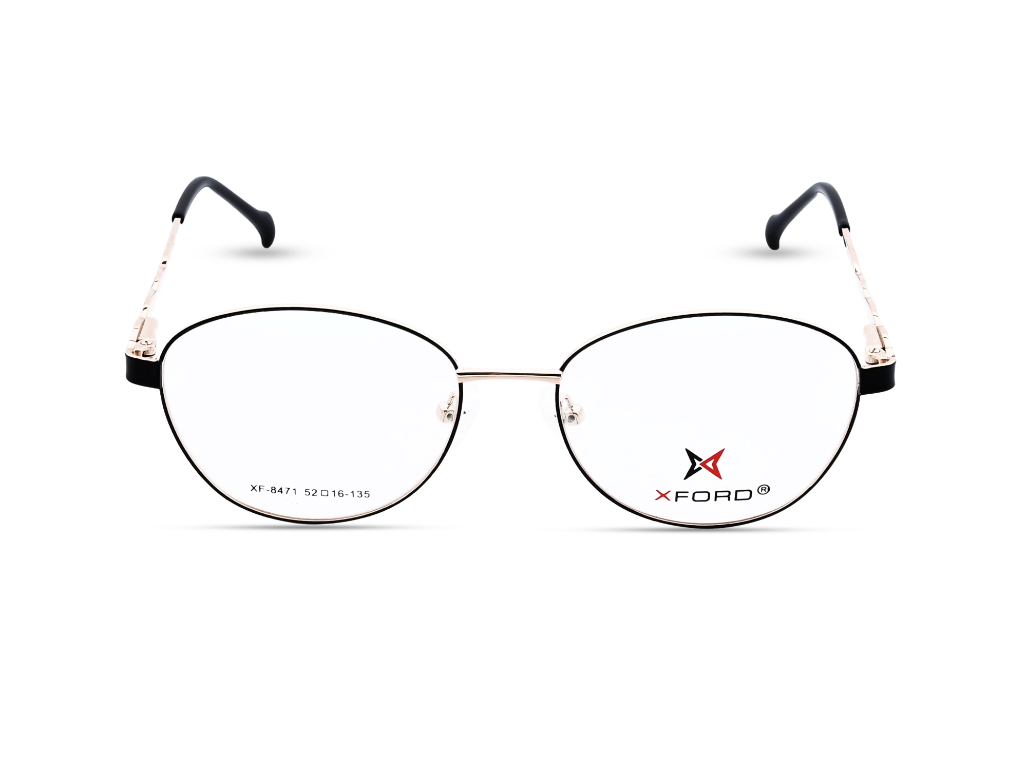 Rose Gold with Black Temples