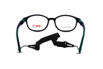 SHINE Black Front with Green Temples