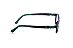 SHINE Black Front with Green Temples