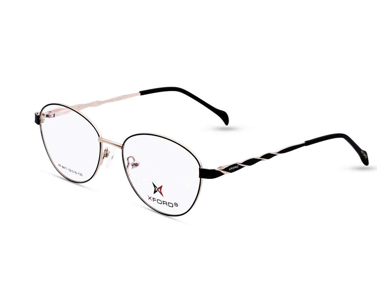 Rose Gold with Black Temples