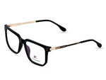 Matte Black with Gold Metal Temples